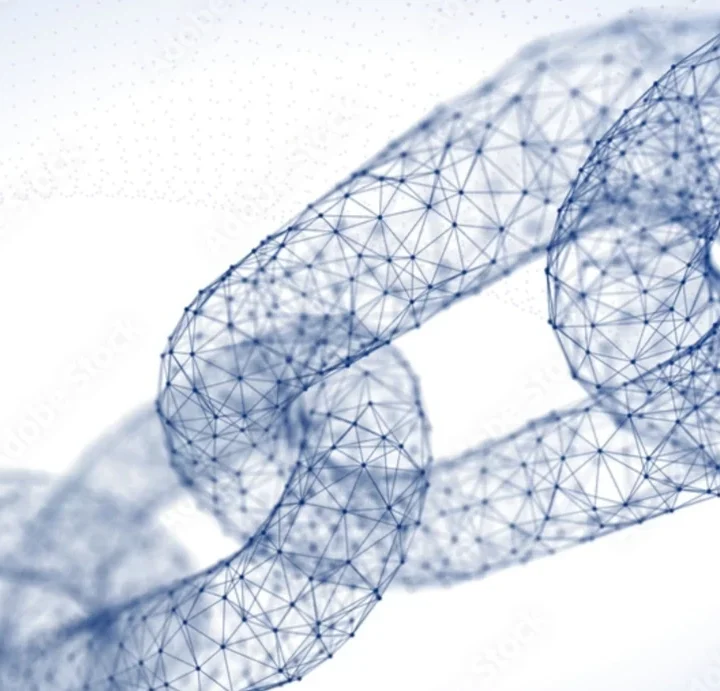 Abstract image of chain links