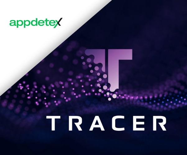 tracer logo, appdetex logo